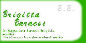 brigitta baracsi business card